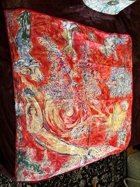 Metropolitan Opera House Art “The Triumph of Music” by Marc Chagall Silk Scarf